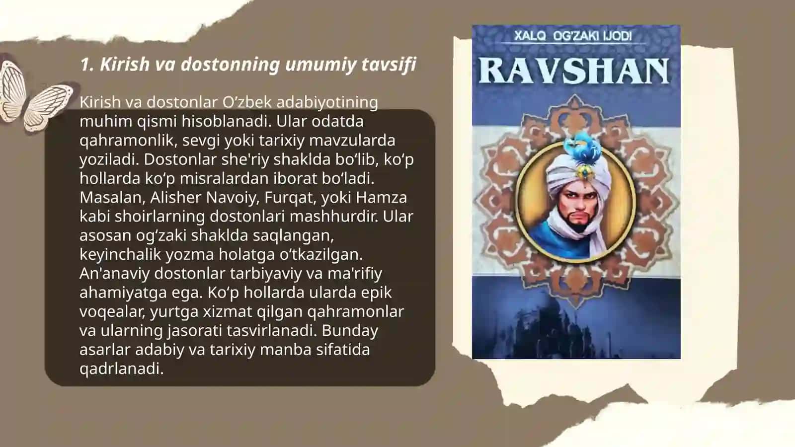 Ravshan dostonini o'rgatish metodlari va usullari 3