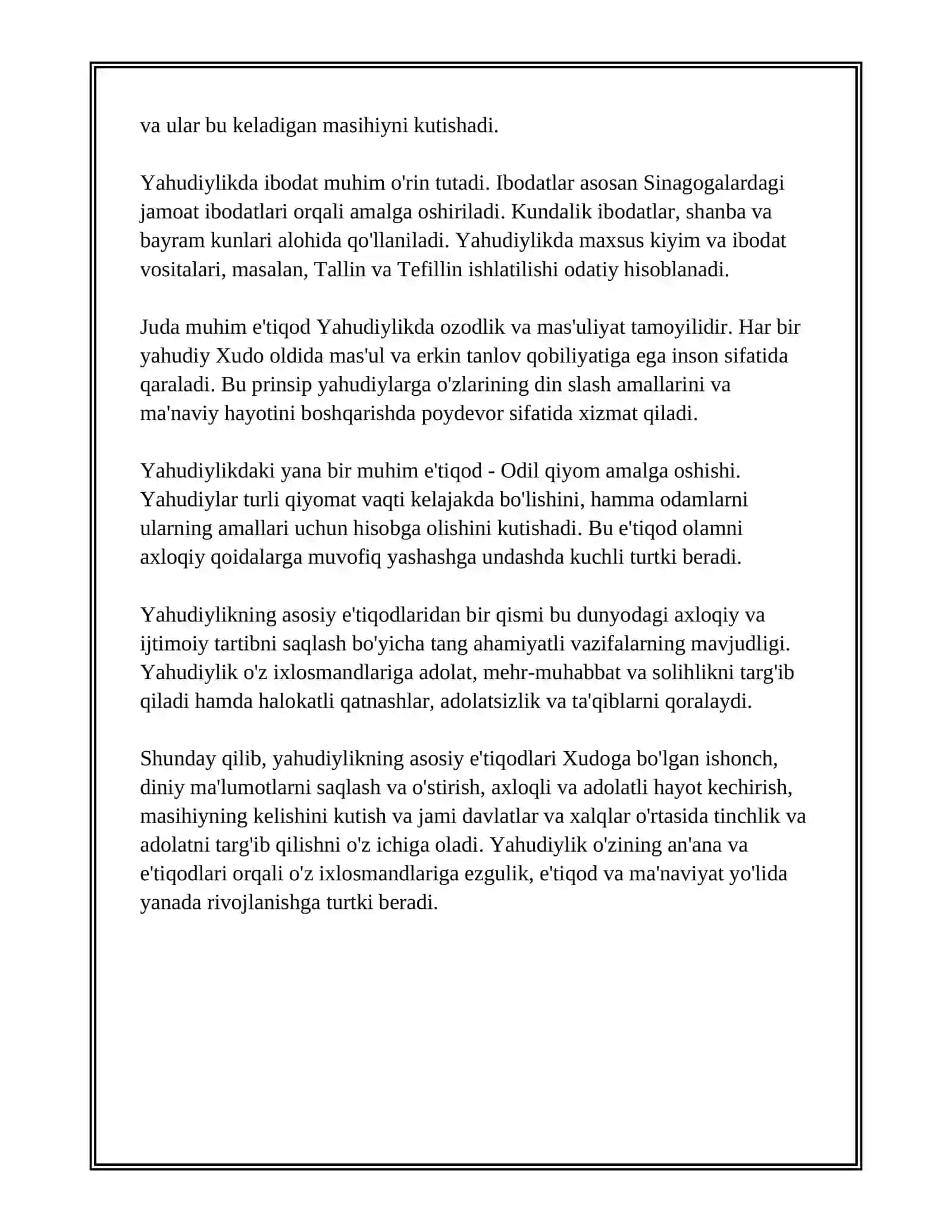 YOXUDLIK DINNINIG TALIMOTI 3