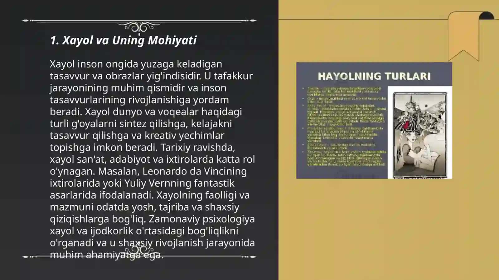 Xayol haqida tushuncha 3