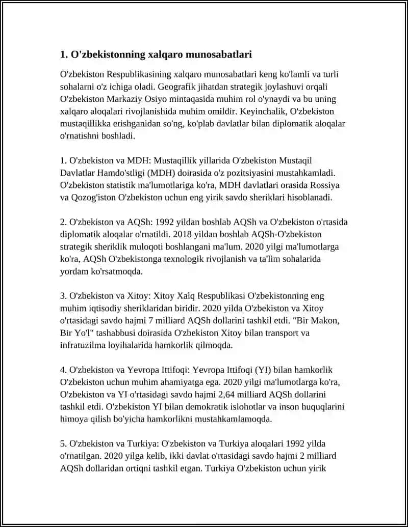 O’ZBEKISTON VA JAHON HAMJAMIYATI 3