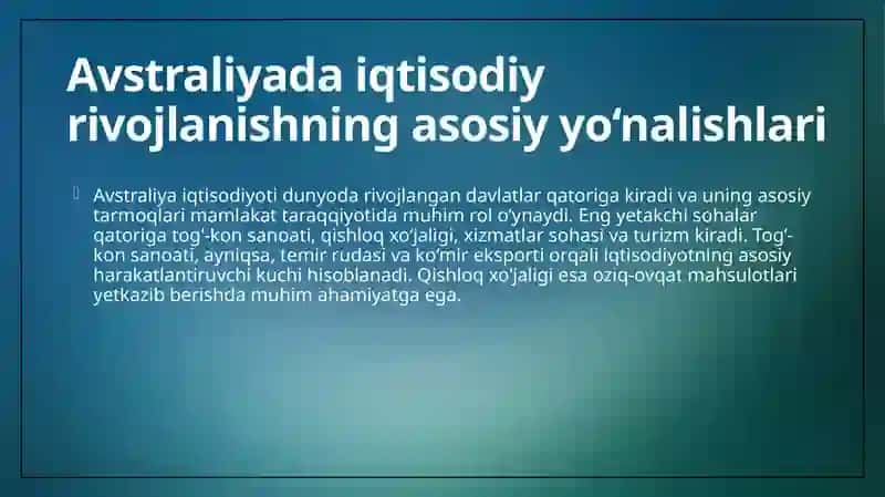 Avstraliya iqtisodiyoti 3
