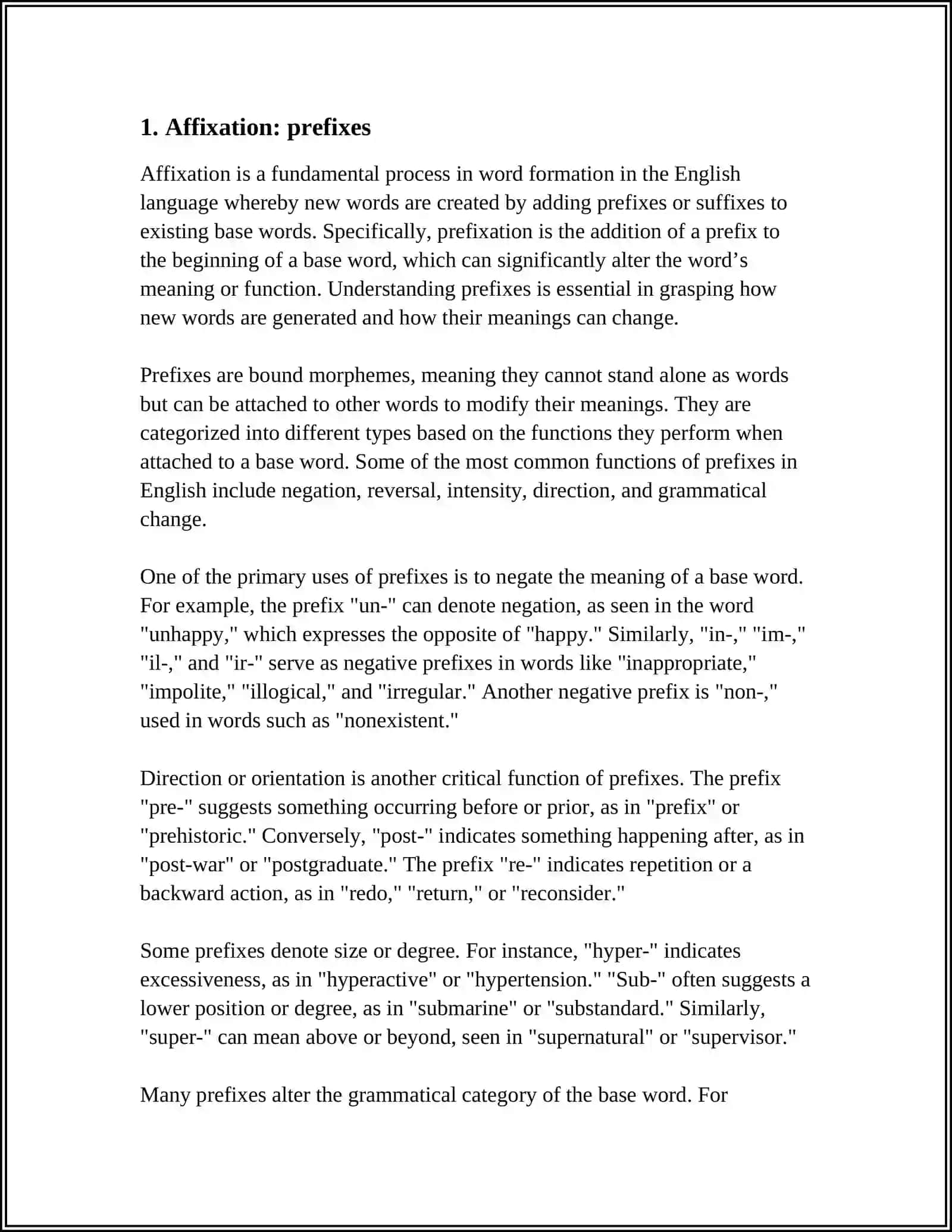 WORD FORMATION 3