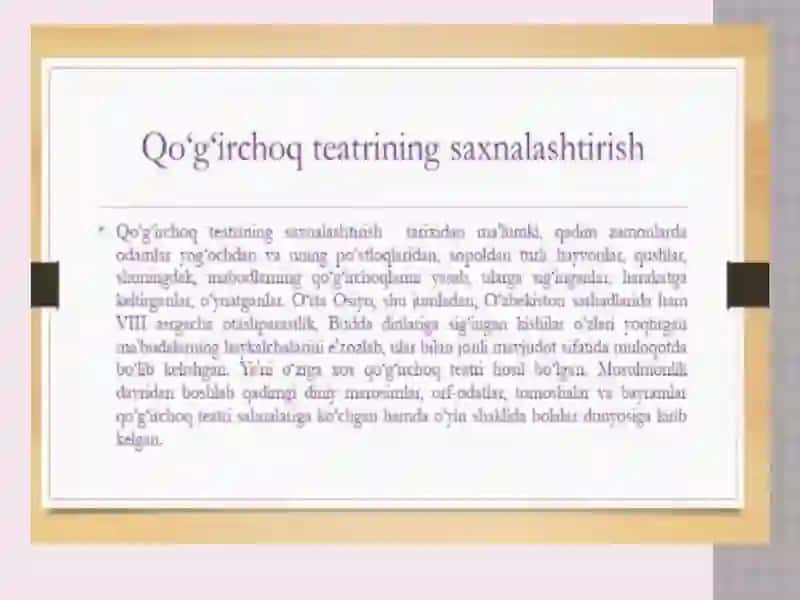 Qo`g`irchoq teatrining paydo bo`lishi 3