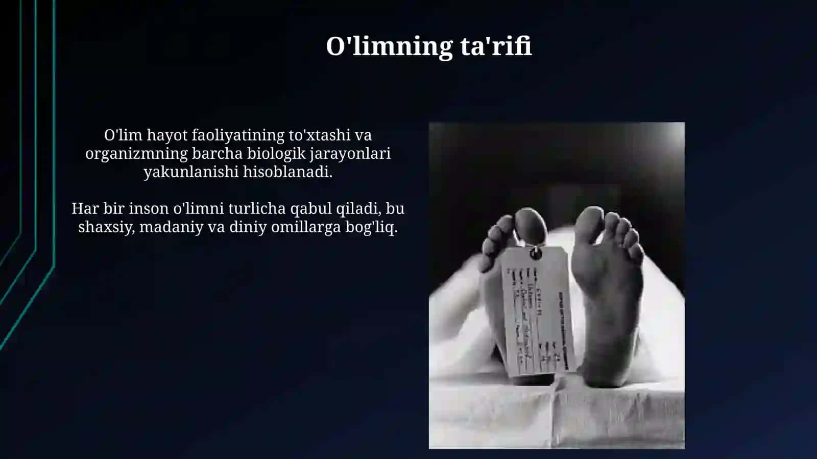 O'lim haqida tushunchalar 3