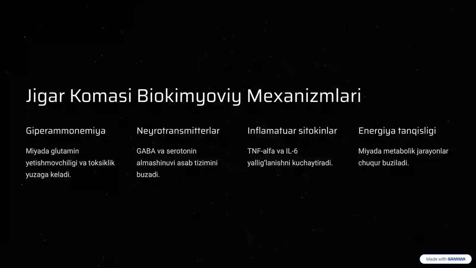Jigar yetishmovchiligi va jigar komasi: Kirish 3