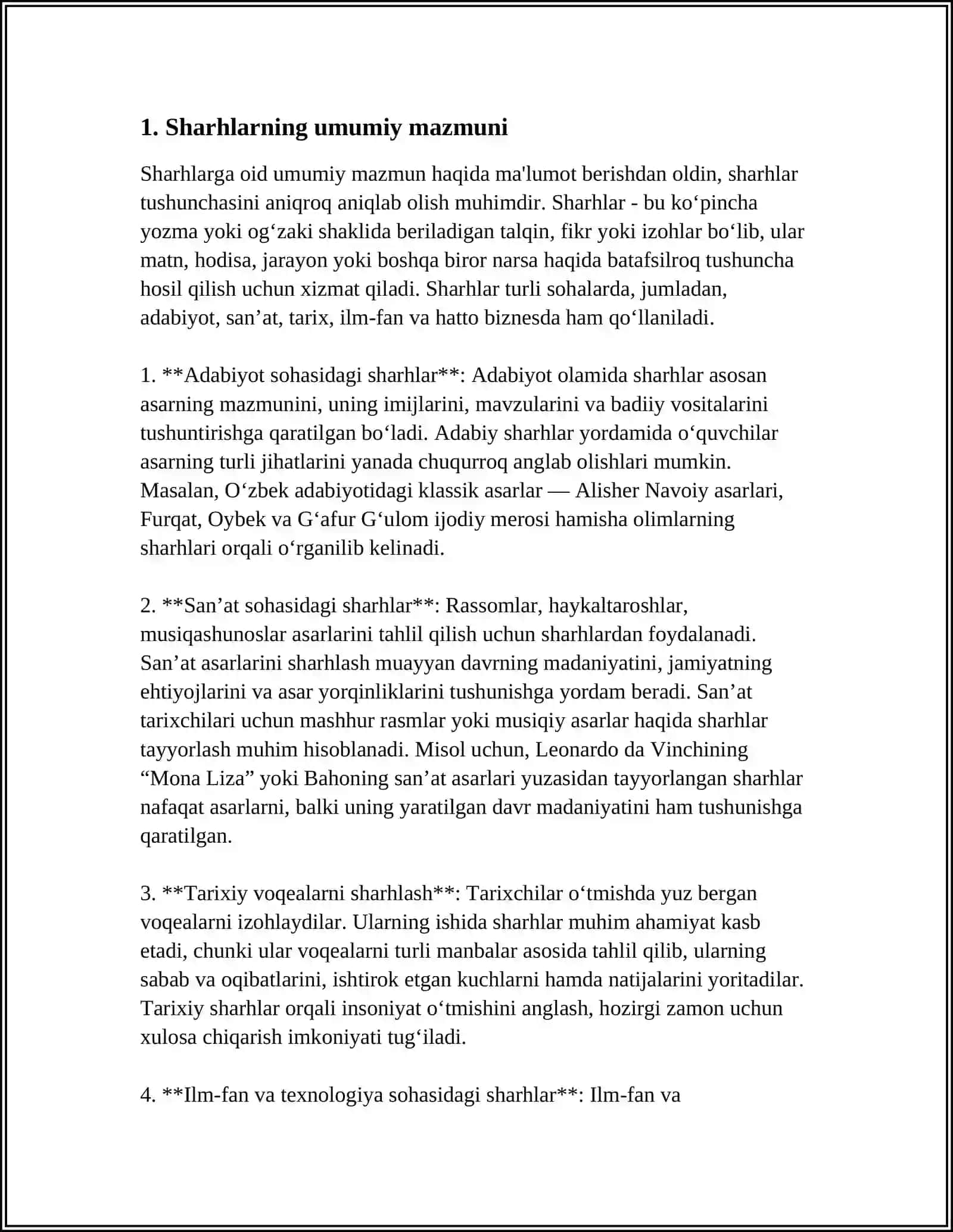 "SABOTUL OJIZIN"GA YOZILGAN SHARHLAR TAHLILI 3