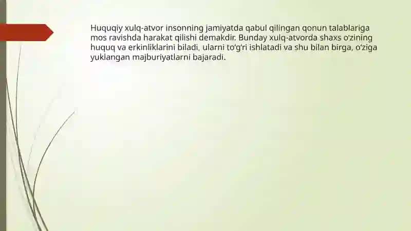 Huquqiy xulq-atvor 3