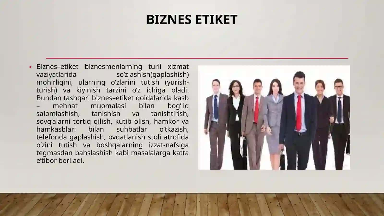 Biznes etiketi 3