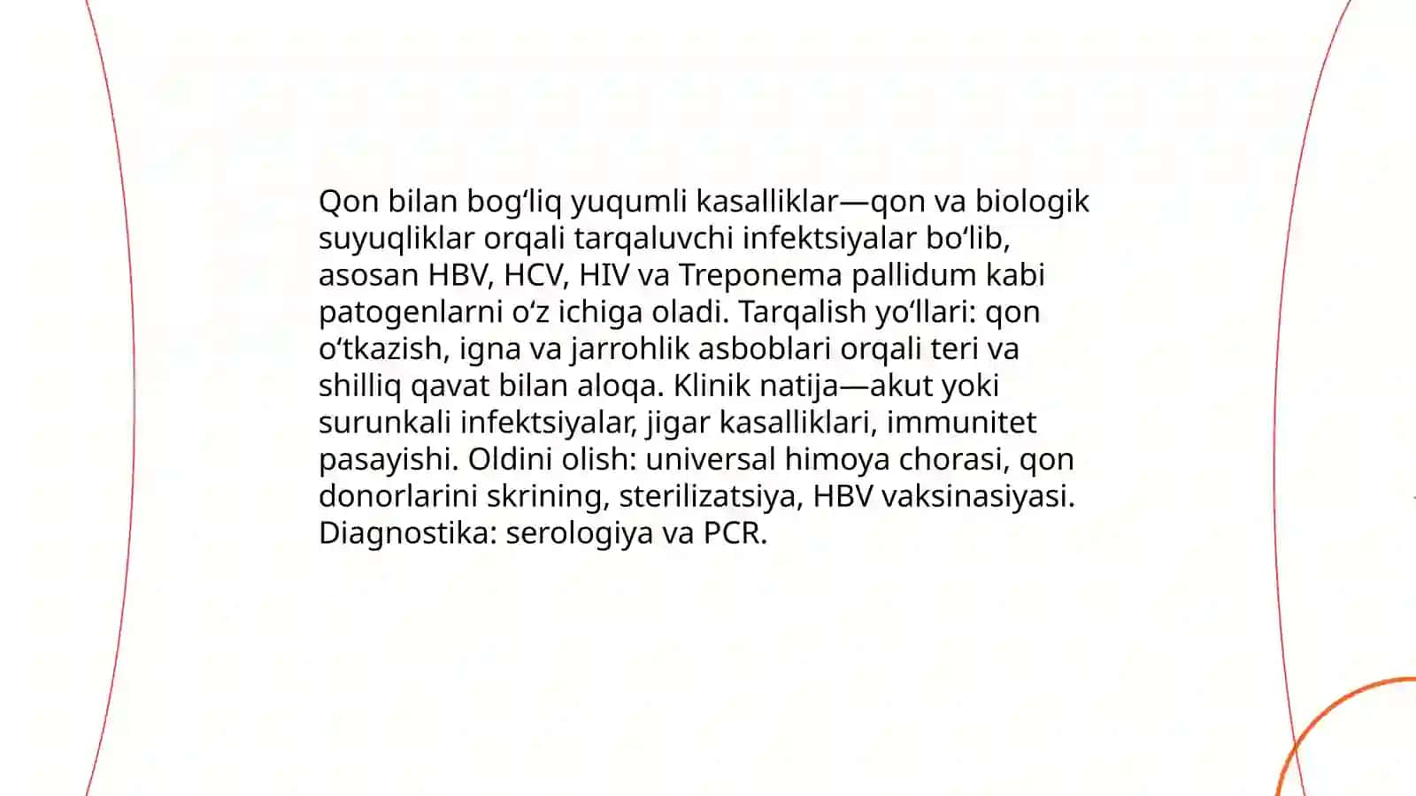 Qon bilan boğliq yuqumli kasalliklar 3
