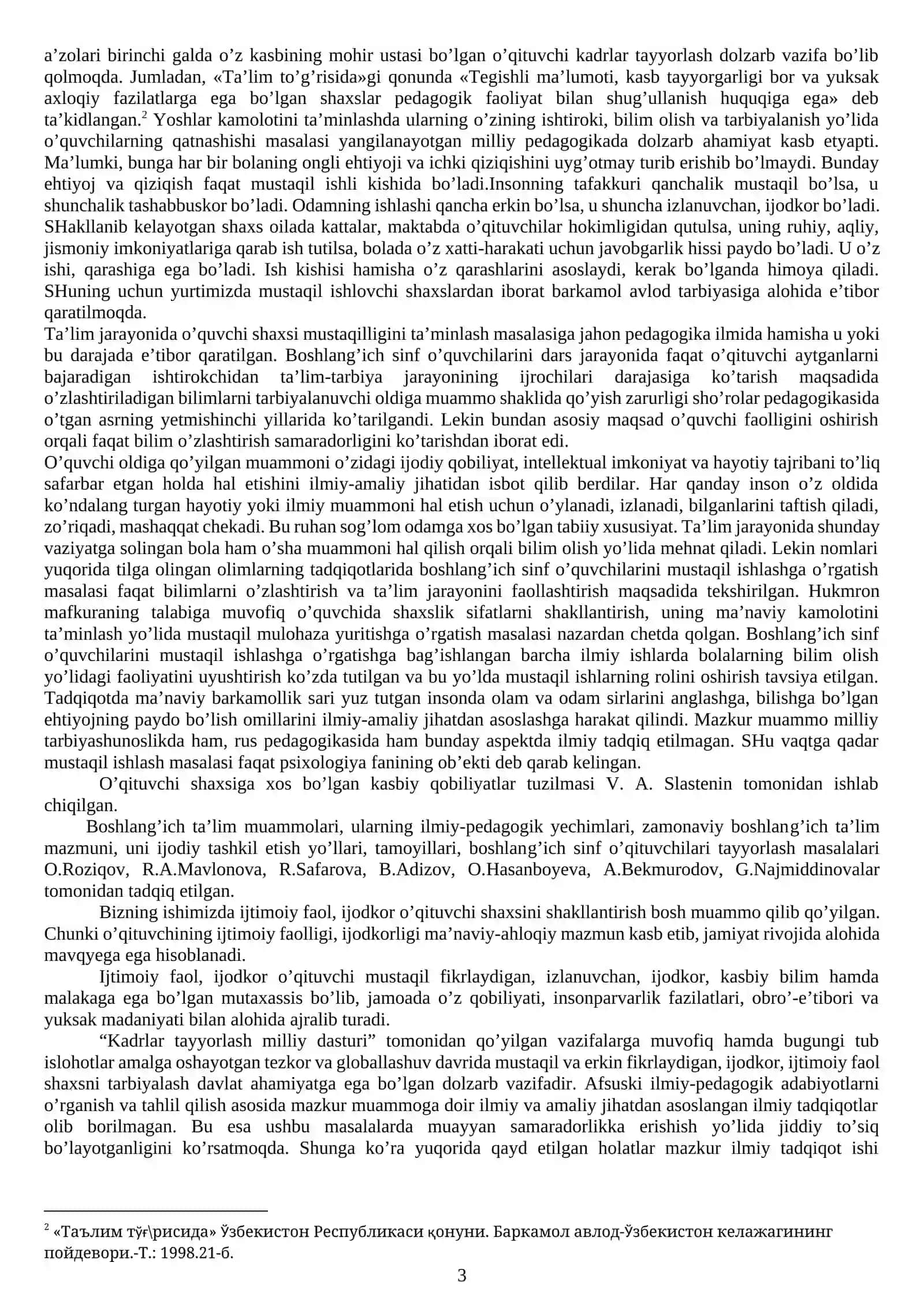 Boshlang’ich sinf o’qituvchisining kommunikativ qobiliyatlari 3