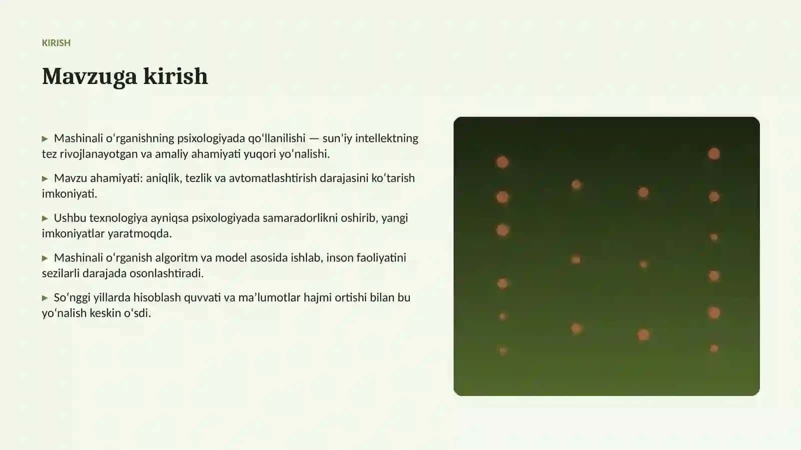 Mashinali oʻrganishning psixologiyada qoʻllanilishi 3