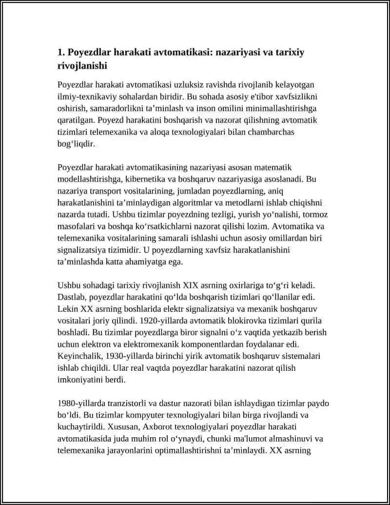 Poyezdlar harakati avtomatikasi 3