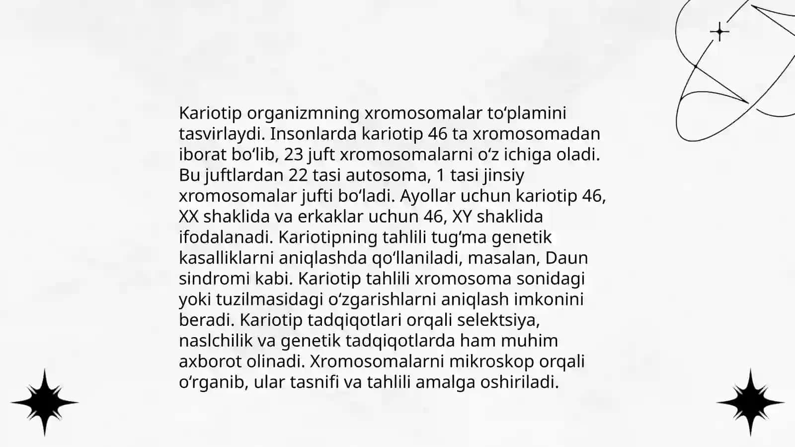 Organizimlarning kariotipi va idiogrammasi 3