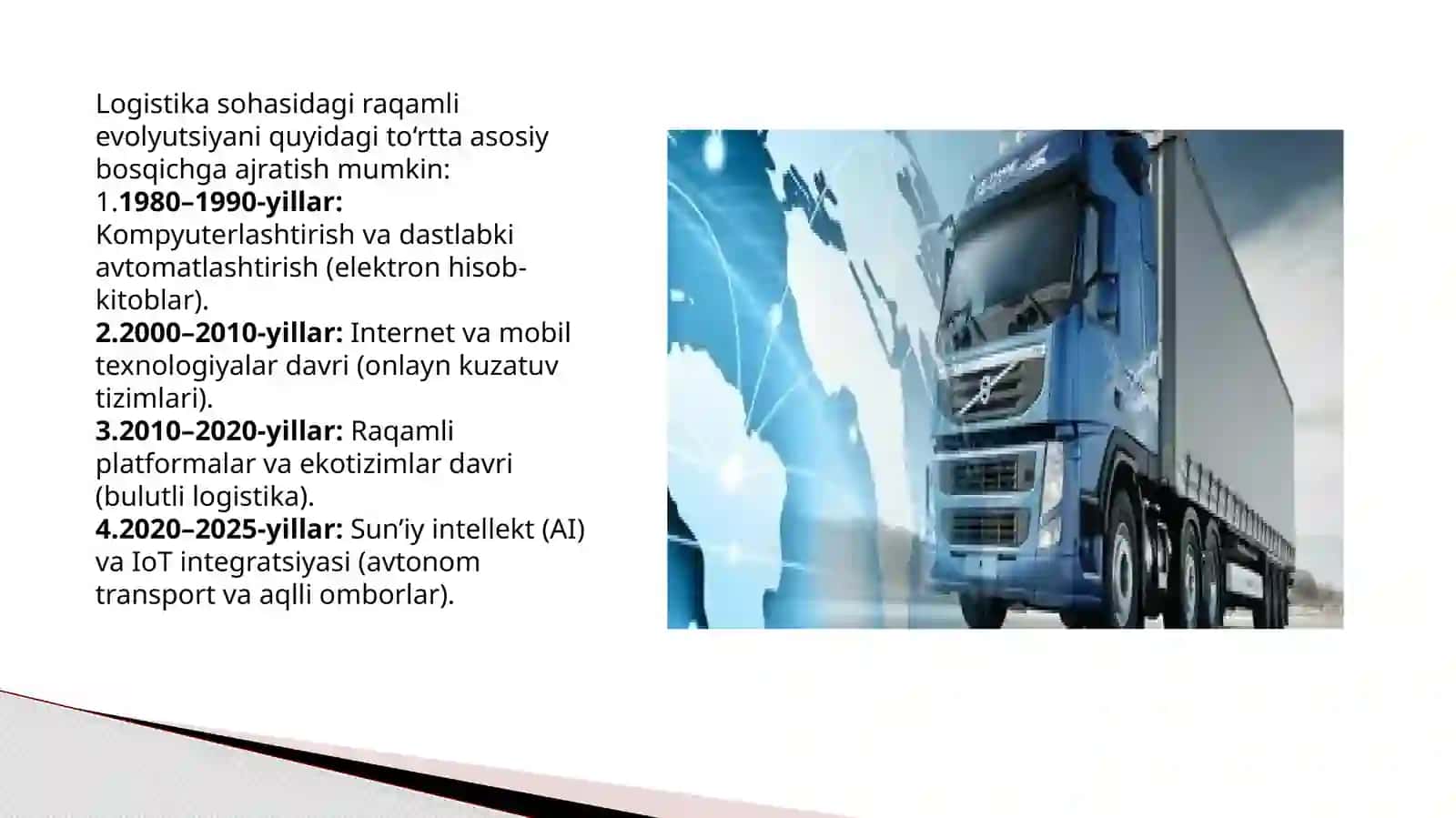Transport infratuzilmasini raqamlashtirish 3
