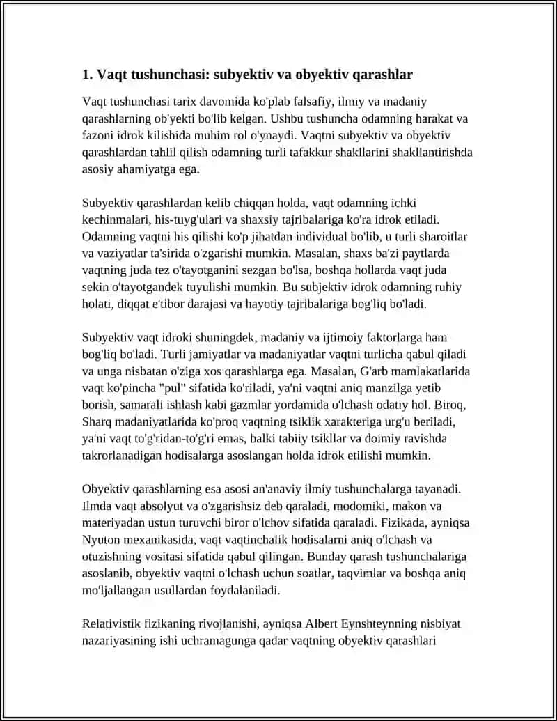 VAQT HARAKAT VA FAZONI IDROK QILSH 3