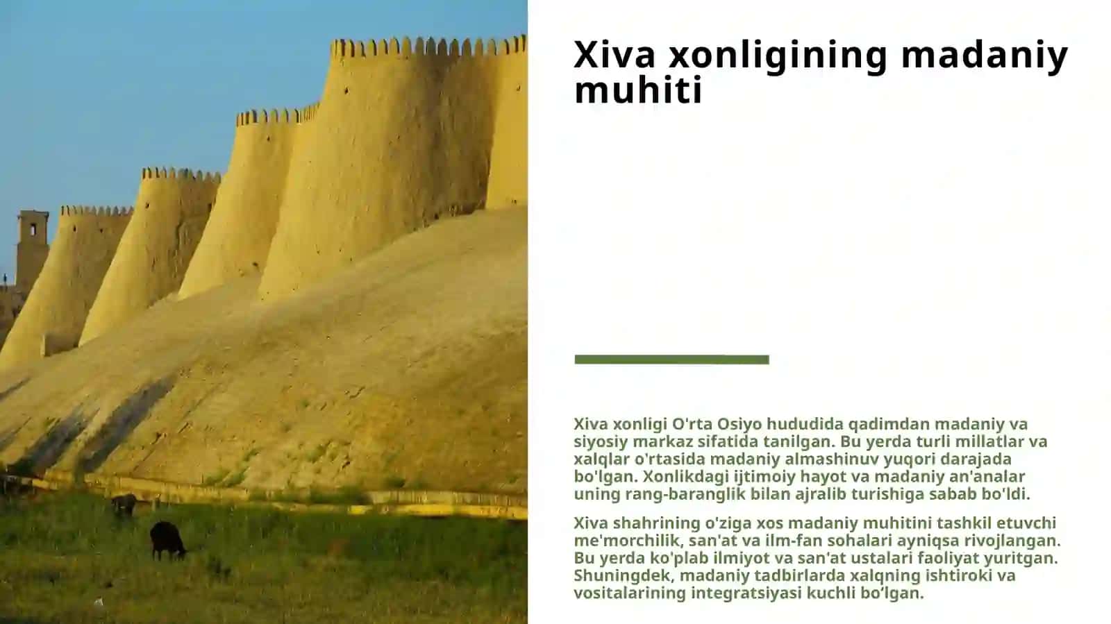 XIVA XONLIGIDA MADANIYAT VA SA'NAT 3