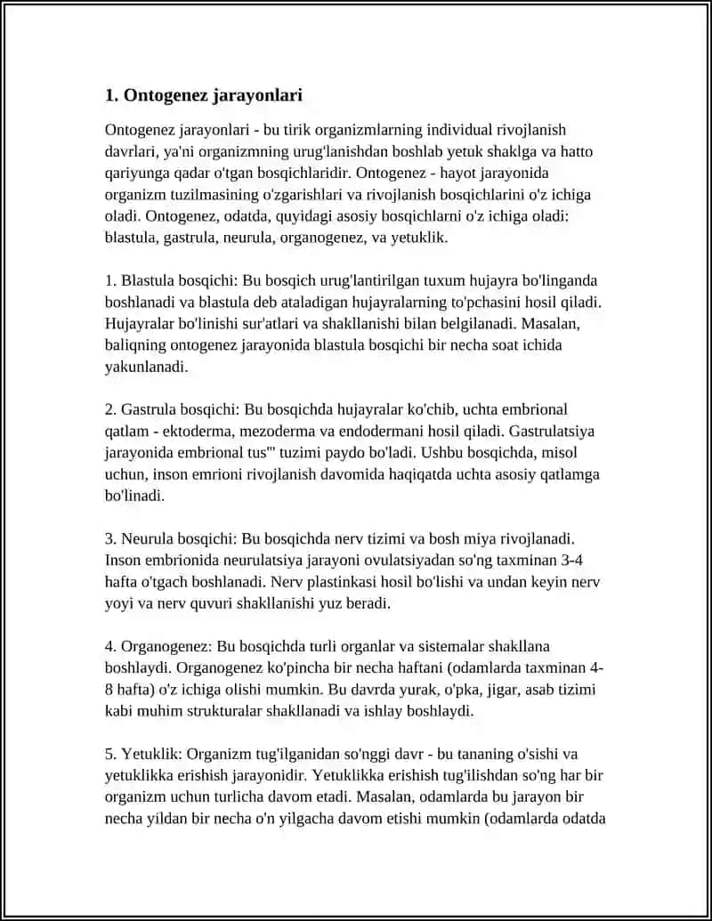 ONTOGENEZNING RIVOJLANISH XUSUSIYATLARI 3