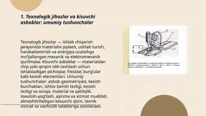 Texnalogik jihozlar va kisuvchi asboblar 3