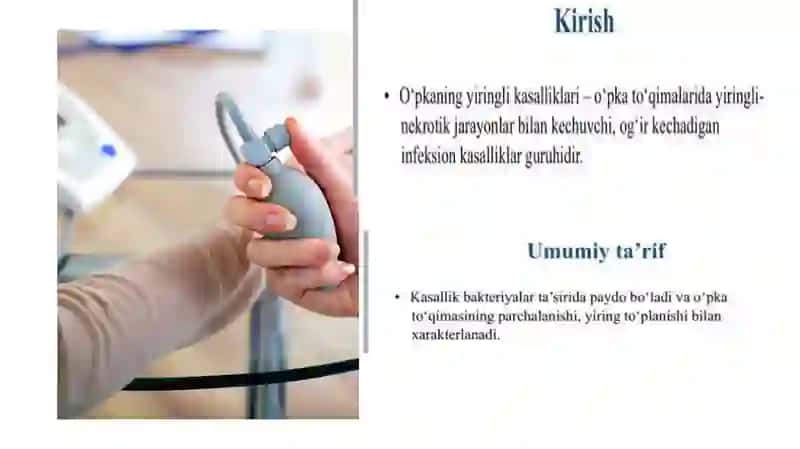 Oʻpkaning yiringlik asalliklari (absess, gangrena) 3