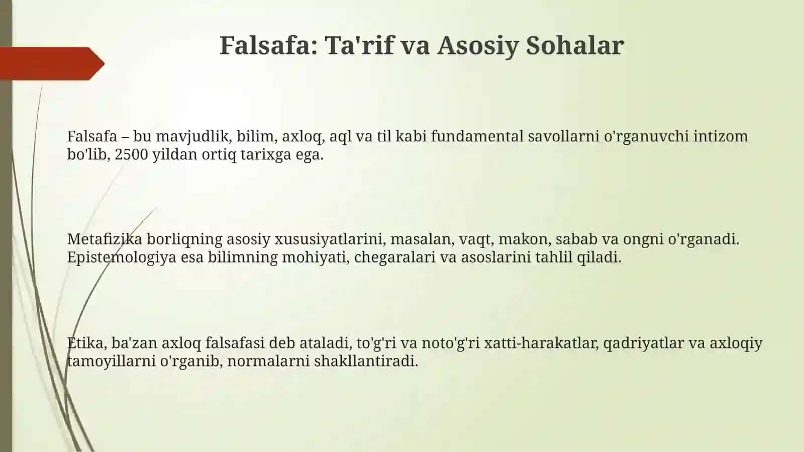 Falsafa tushunchasi 3