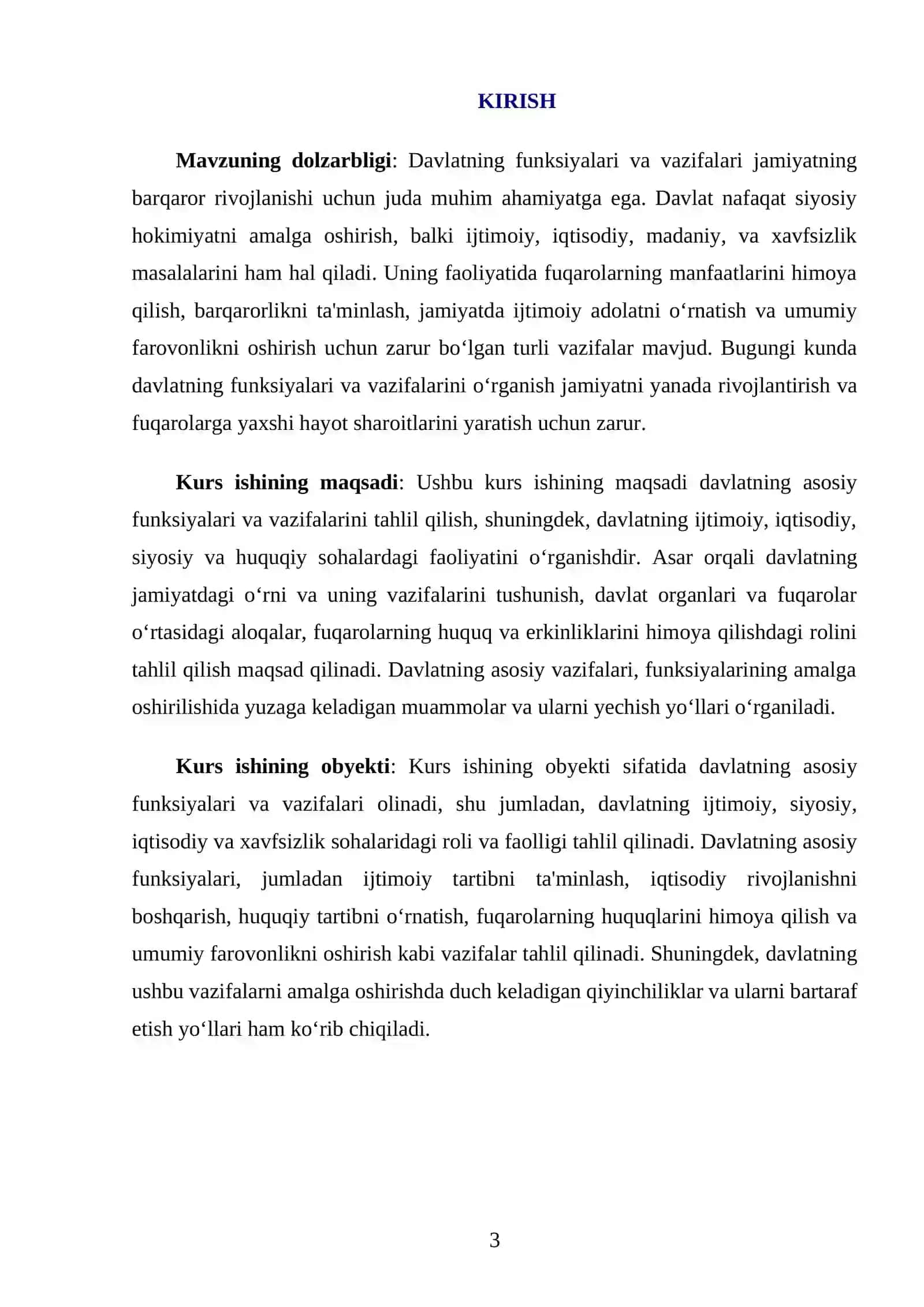 Davlatning funksiyalari va vazifalari 3