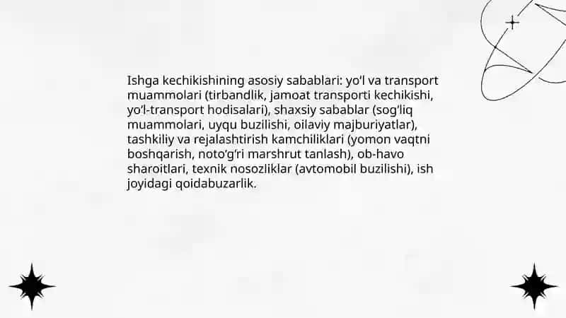 Mexnat intizomni buzishturlari va sabablari 3