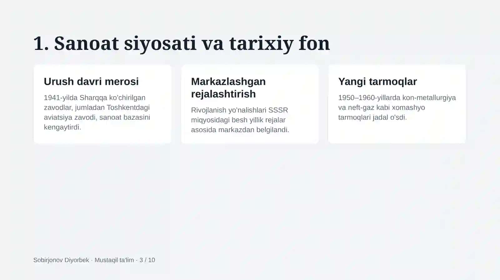 1950–1980-yillarda O'zbekistonda sanoat 3
