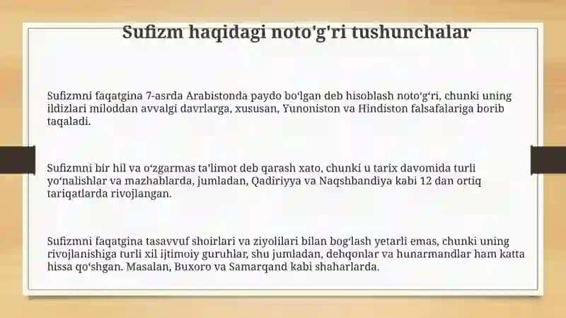 Tasavvuf tushunchasi va uning mohiyati 3