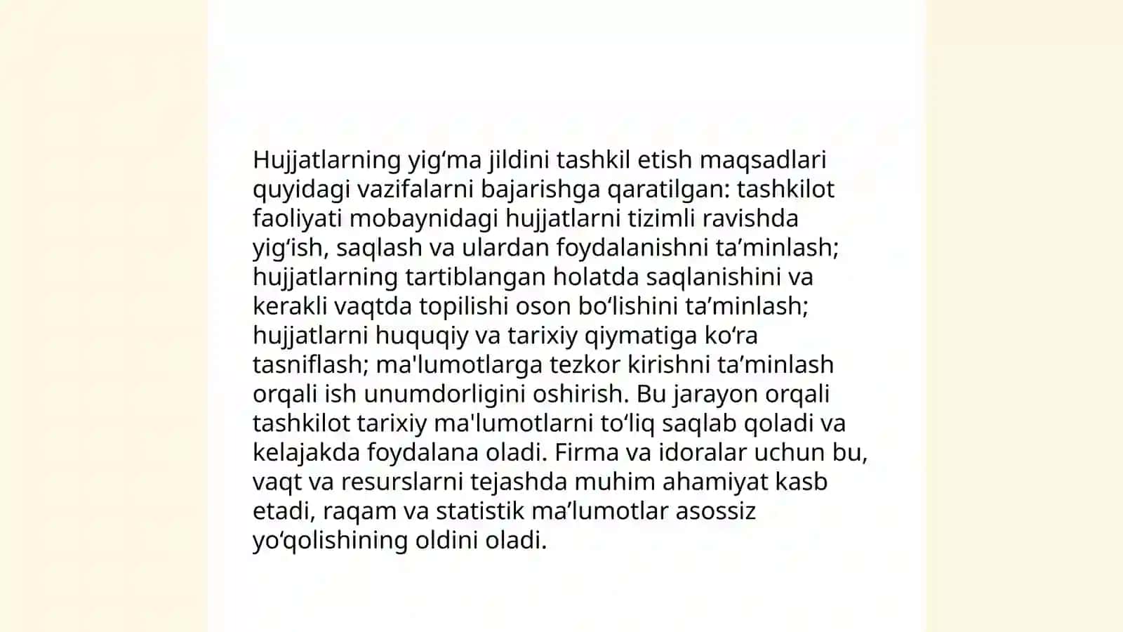 Hujjatlarning yigʻma jildlarini shakllantirish 3