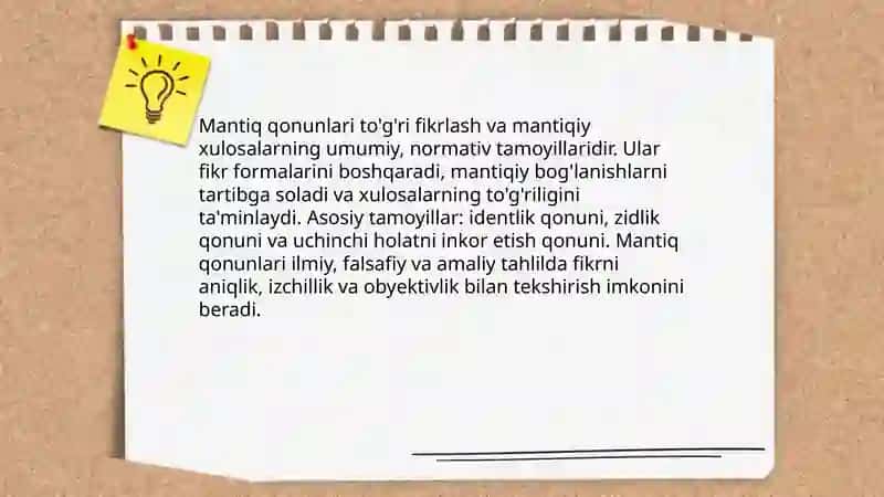 Mantiq qonunlari va ularning ahamiyati 3