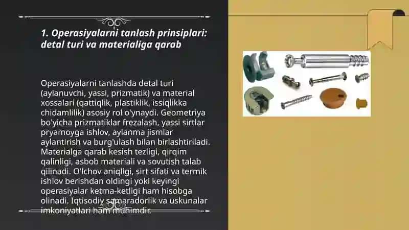 Operasiyalarni tanlash prinsiplari 3