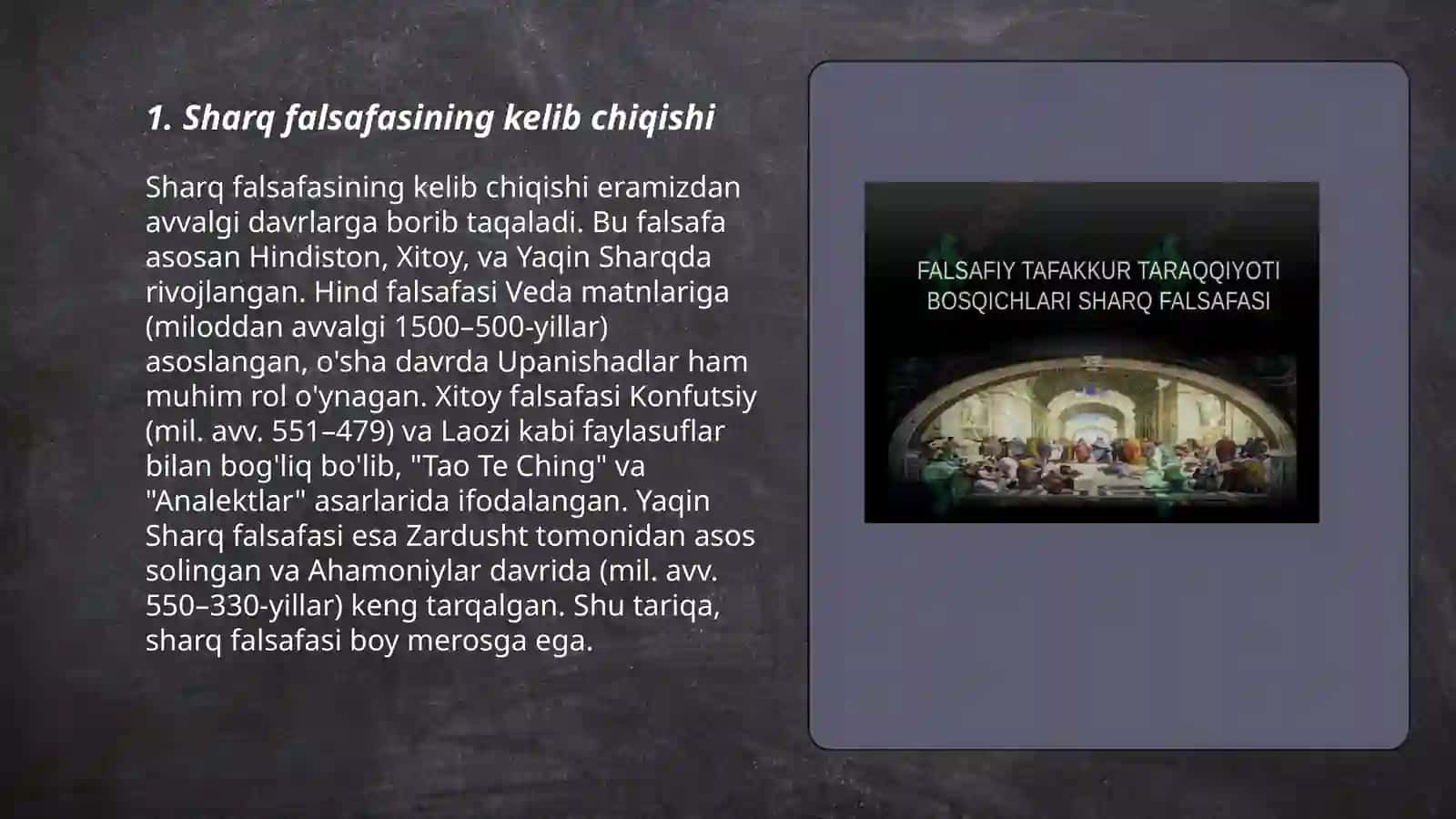 Sharq falsafasi 3