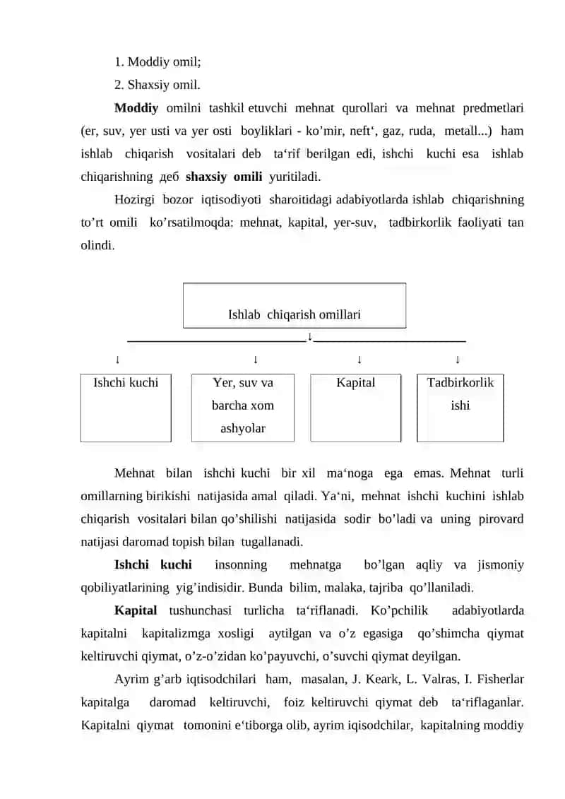 Ishlab chiqarish jarayoni va uning natijalari 3