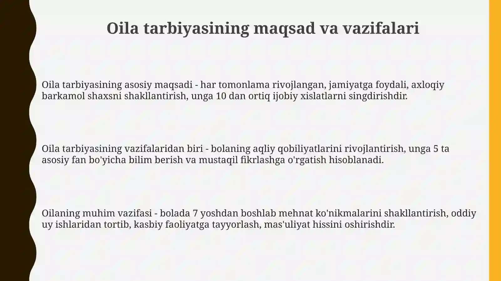 Oilada tarbiya asoslari 3