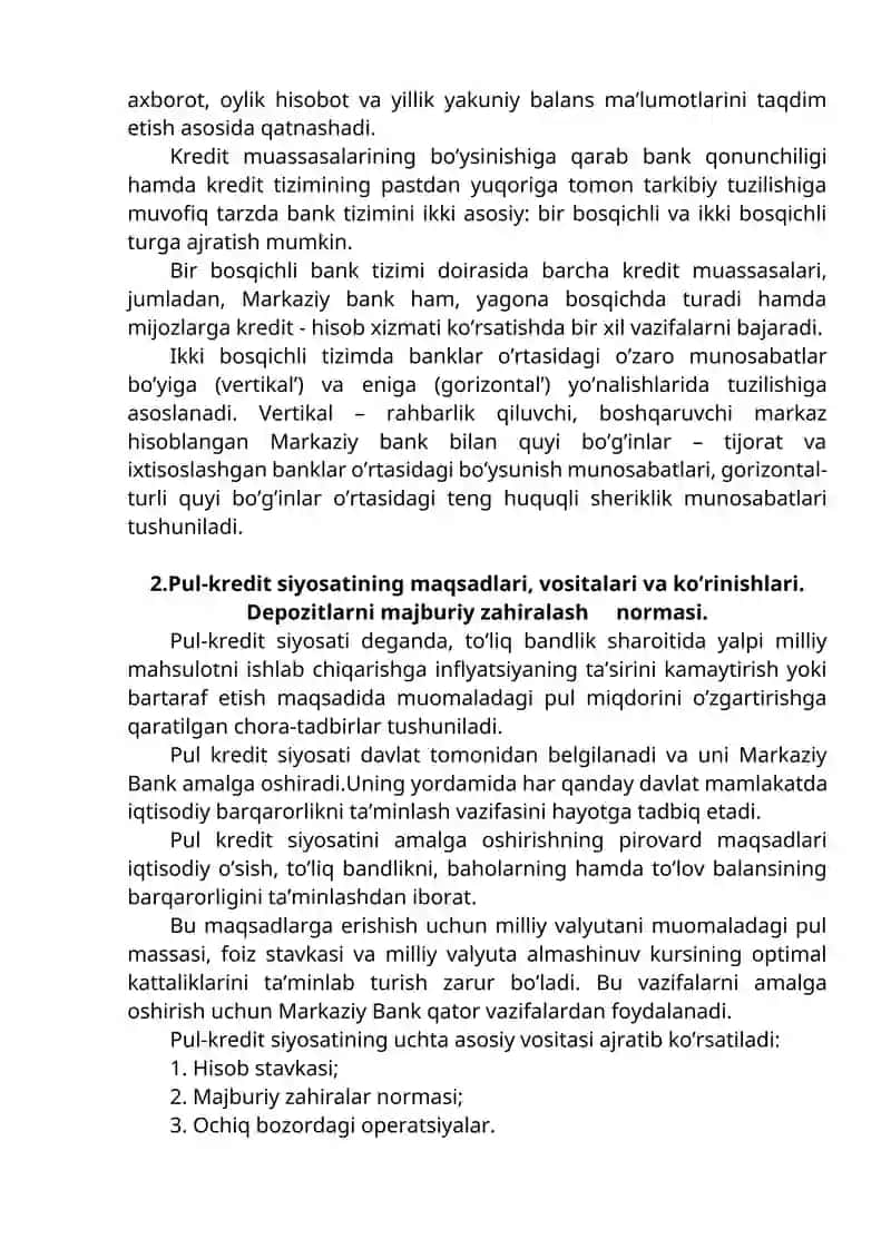 Pul-kredit siyosati 3