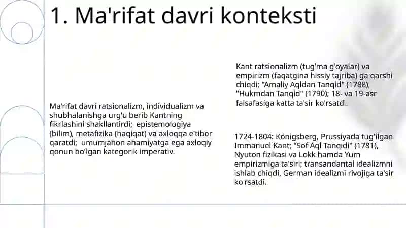 Immanuel Kant hayot yoʻli 3