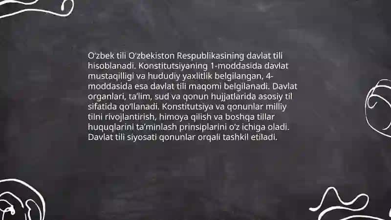 Oʻzbek tili-Davlat tili 3
