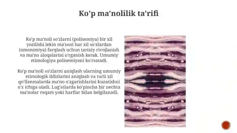 Soʻz va iboralarning koʻp manoligi 3