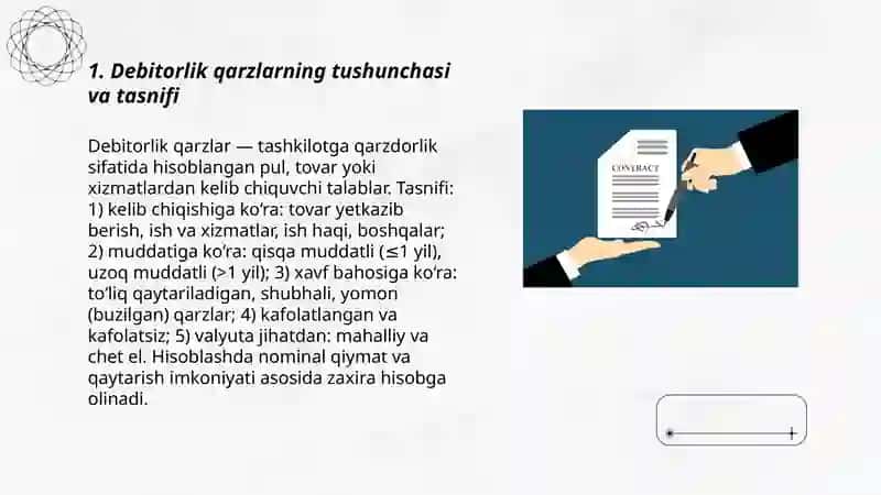 Debitorlar va kreditorlar bilan hisob-kitoblar hisobi 3