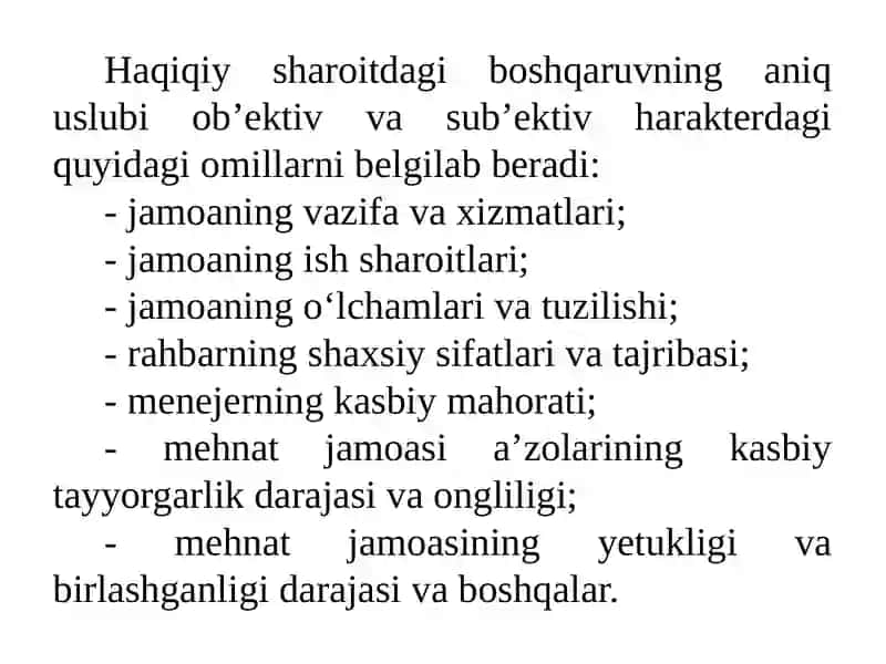 MENEJER USLUBI VA MADANIYATI 3