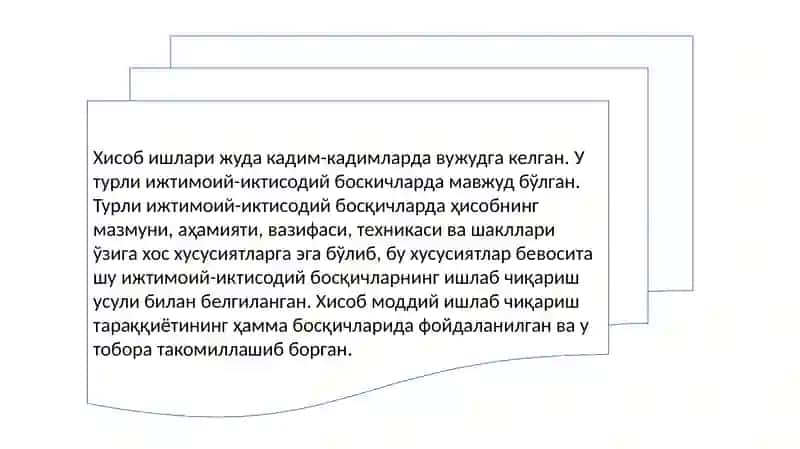 Хисобининг предмети ва методи 3
