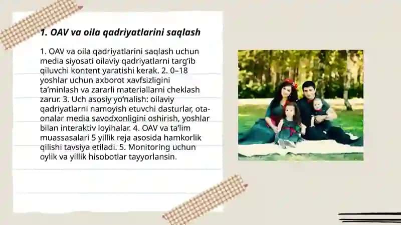 OAV va oila qadriyatlarini saqlash 3