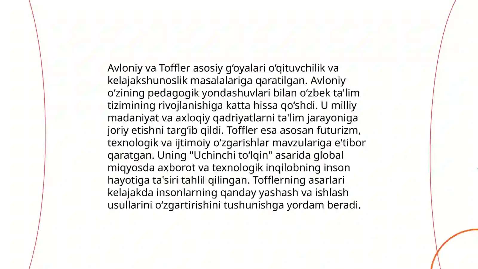 Avloniy va Tofflerning asosiy g‘oyalari 3