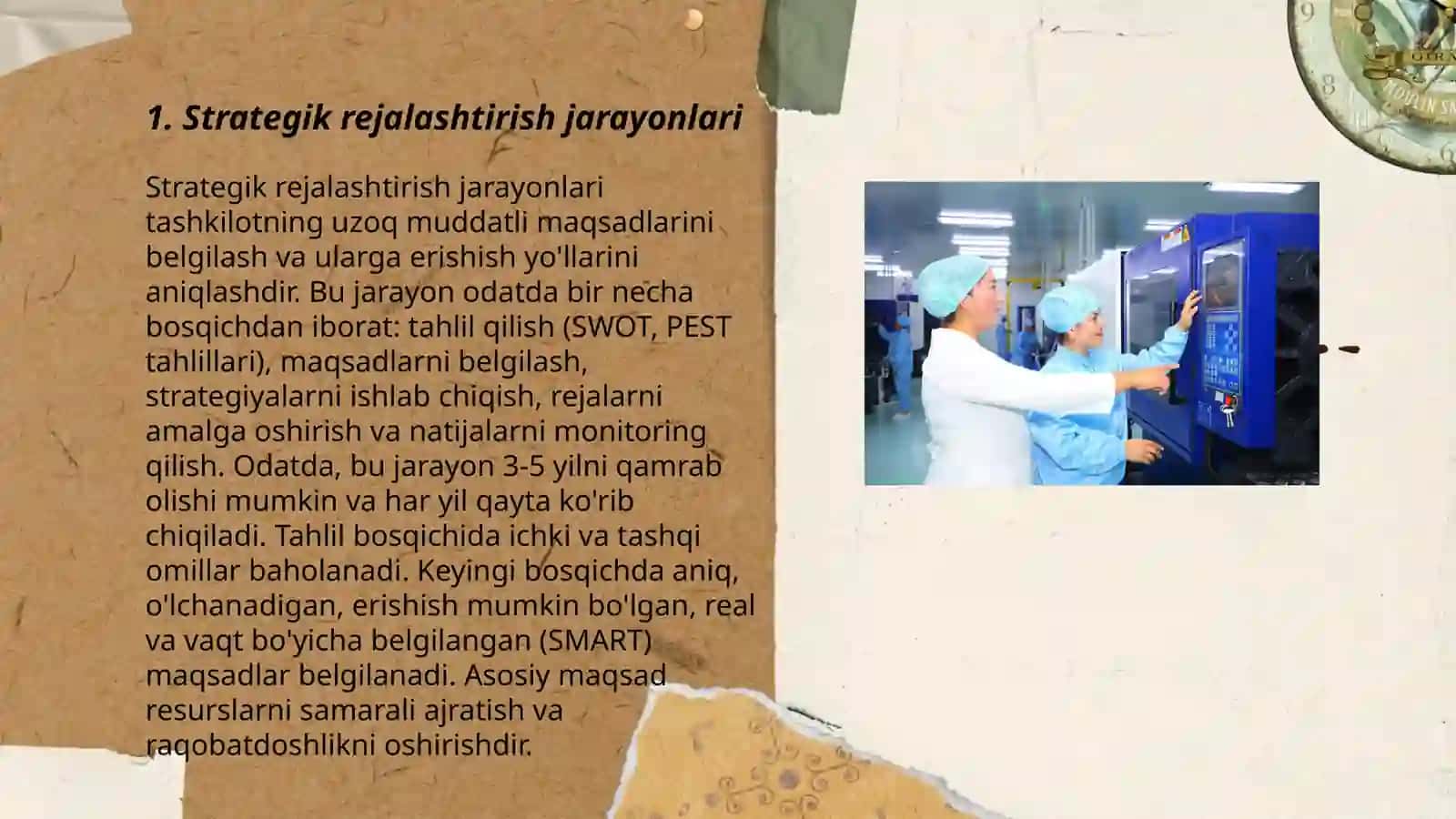 Strategik rejalashtirish jarayonlari 3