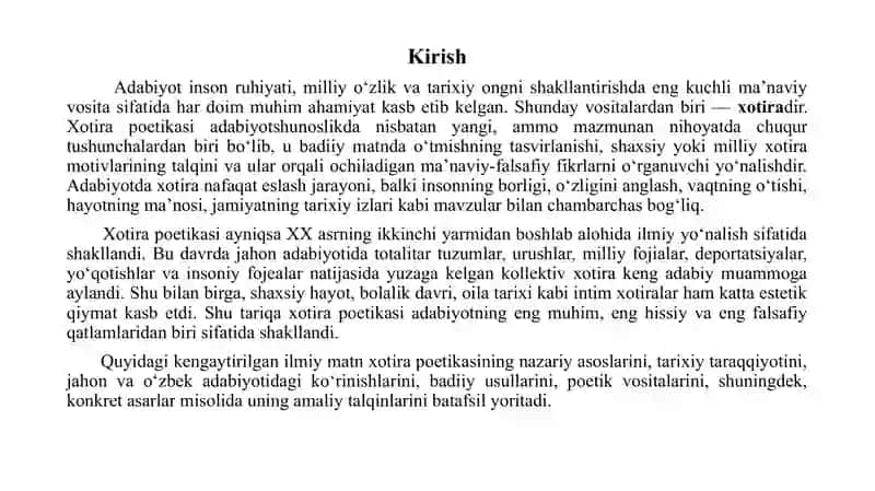 Xotira poetikasi 3