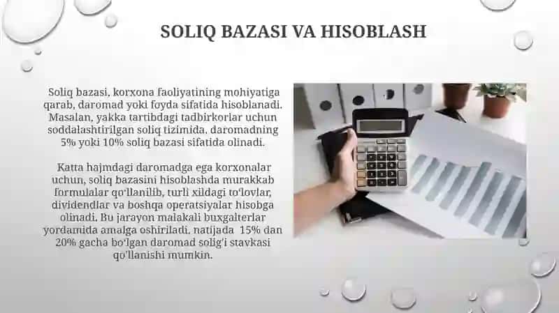 Soliq Bazasi va Hisoblash 3