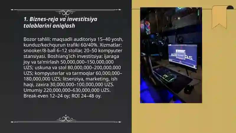 Billiard va kampyutor oʻyingohlarini ochish 3