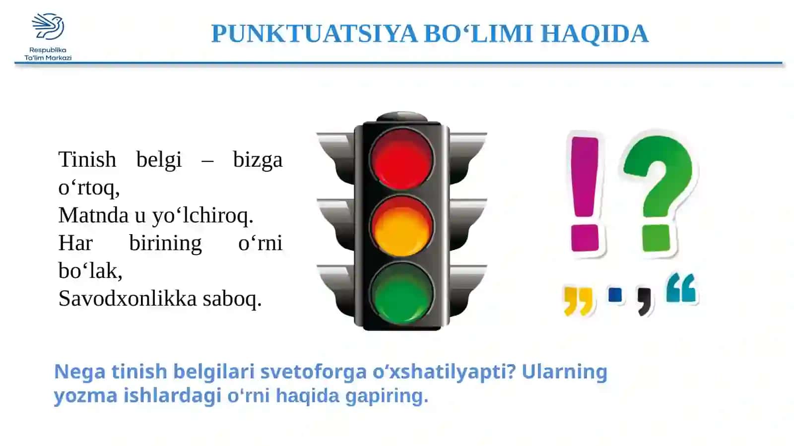 PUNKTUATSIYA BO‘LIMI HAQIDA MA’LUMOT 3