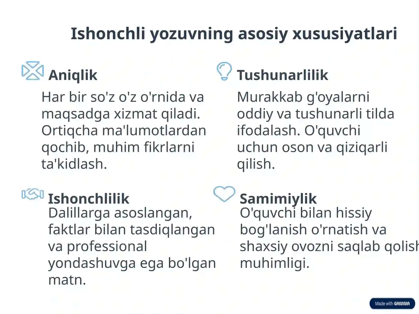 Ishonchli yozuv mahorati: Samarali muloqot uchun kalit 3