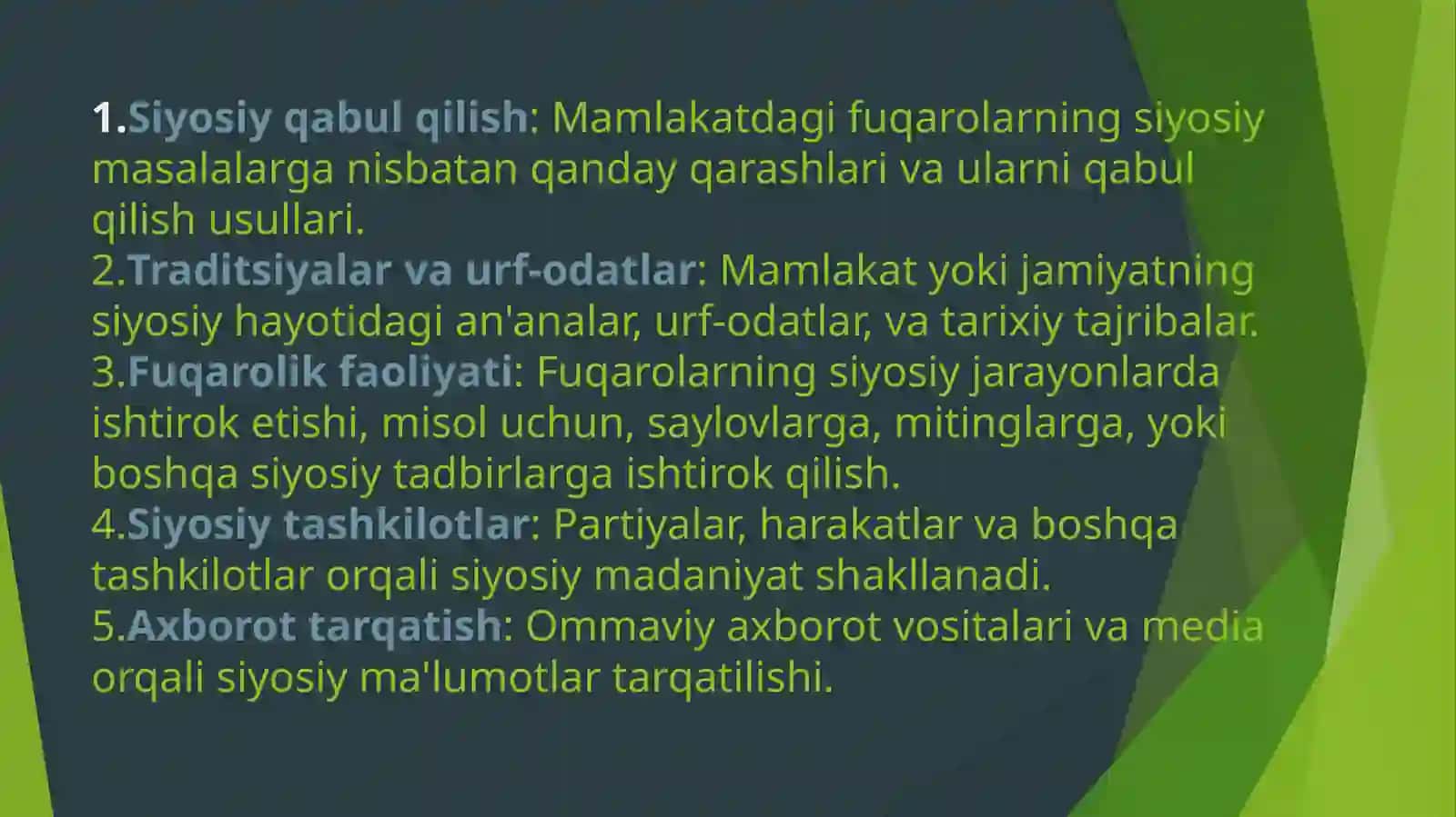 SIYOSIY MADANIYAT 3